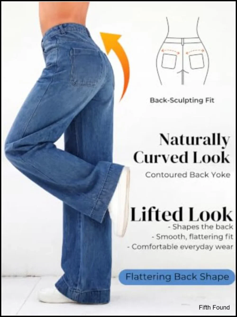 Wide Leg Distressed High Waist Baggy Denim Pants Stretchy Comfortable